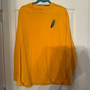 Rick and Morty Pickle Yellow Long Sleeve Shirt